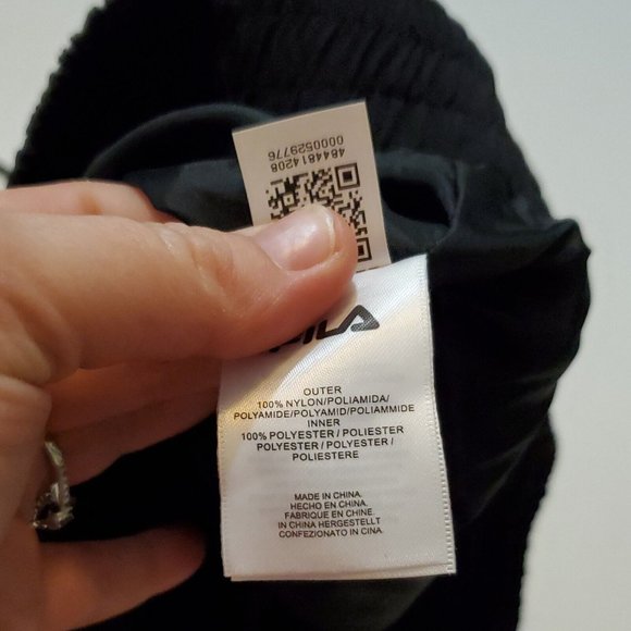 NWT Fila Elsie Funnel Track Top 100% Nylon Black Women's Small New With Tags - Picture 10 of 10